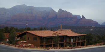 Die roten Felsen von Sedona - grau in grau ...