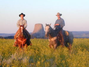 Luca auf Greeno, Devils Tower und Ty auf Montes Wallach