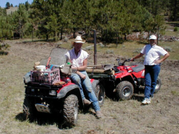 Nick, Teri und die beiden Four Wheeler