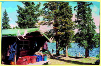 Blockhaus am Sherwood Lake